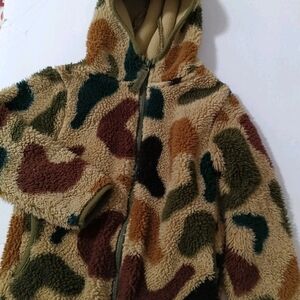 Cozy Camouflage Sherpa Jacket for Kids